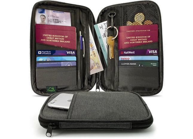 RFID Organiser Pouch for Cards Documents Money IDs