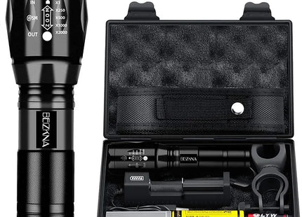LED Torch Rechargeable Upgrade L2 CREE Super Bright Tactical Flashlight 2000