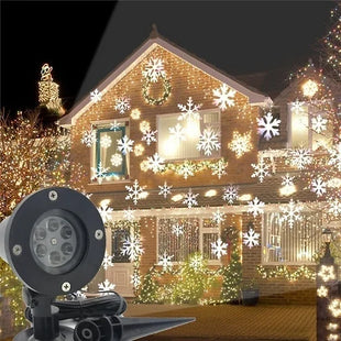 Indoor/Outdoor 4LED Snowflake Projector Light