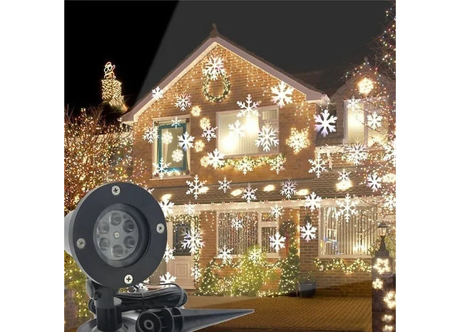 Indoor/Outdoor 4LED Snowflake Projector Light