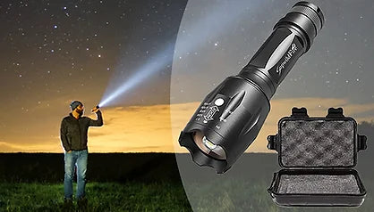 8000LM Police LED Tactical Flashlight