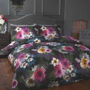 MIDNIGHT GARDEN BLACK DUVET SET