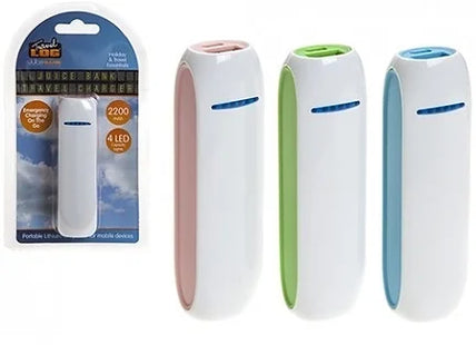 JUICE BANK TRAVEL CHARGER  2200MAH. 3 ASST COLOURS