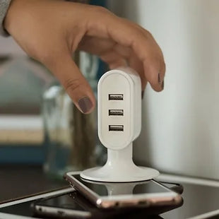 3 Port USB Charging Tower