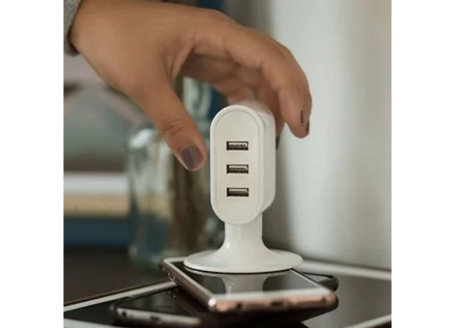3 Port USB Charging Tower