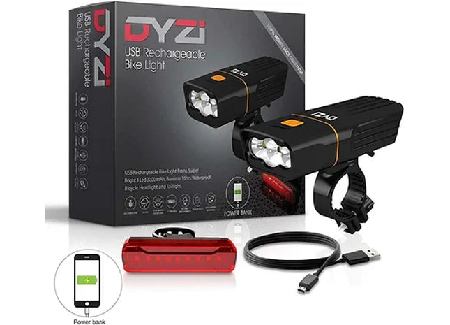 FULLY RECHARGEABLE BICYCLE / SUPER BRIGHT BIKE LIGHTS