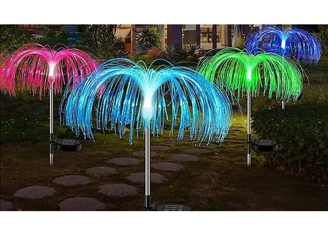 Colour-Changing Outdoor Jellyfish Solar Lights