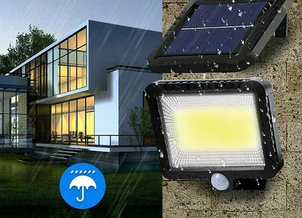 100LED COB Solar Power PIR Motion Sensor Light