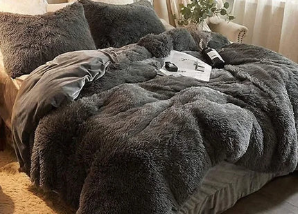 Luxury Faux Fur Throw or Duvet Sets - 8 Colours & 3 Sizes