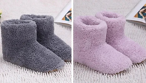 Heated Winter Warmer USB Slipper Boots – 2 Options