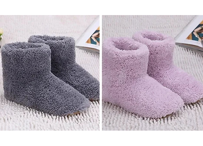 Heated Winter Warmer USB Slipper Boots – 2 Options