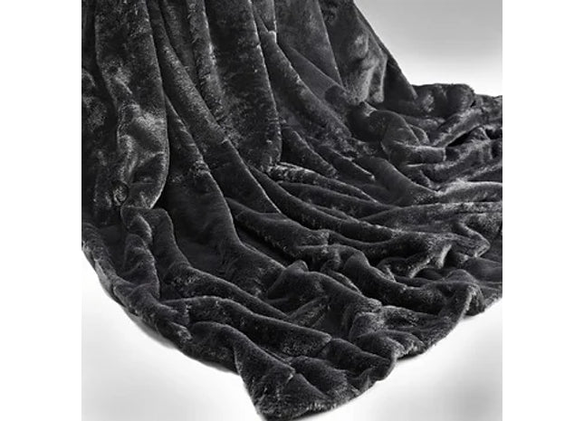 Faux Fur Rabbit Throw 150x200