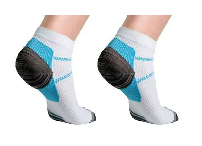 Pairs of Plantar HealerHeel Compression Ankles Socks - 2 Sizes