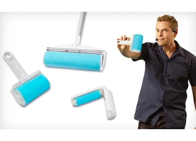 Schticky Three-Piece Reusable Lint-Roller Set