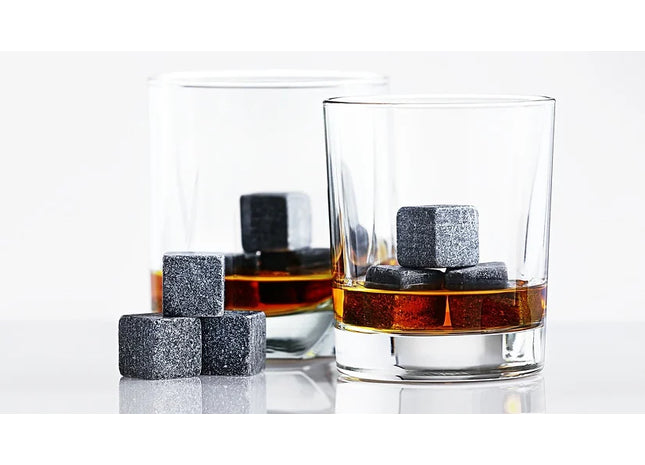 ON THE ROCKS WHISKEY STONES, SET OF 9