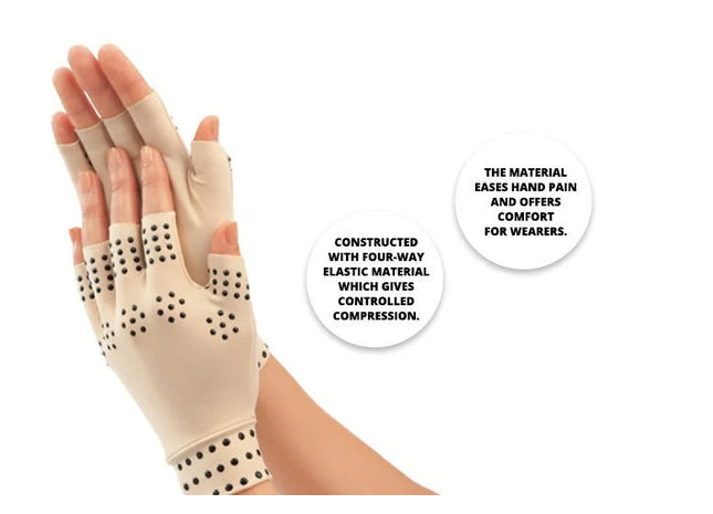 Therapeutic Magnetic Arthritic Fingerless Gloves