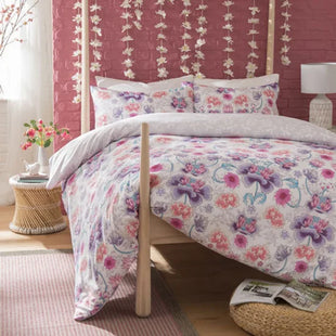 ORIENTAL FLORAL LILAC DUVET SET