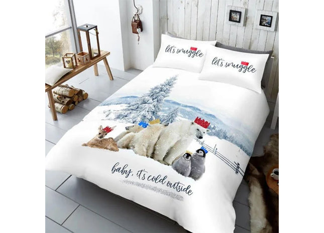 LETS SNUGGLE WINTER CHUMS CHRISTMAS DUVET SET