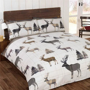 STAG NATURAL BRUSHED COTTON DUVET SET