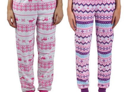 LADIES MICROFLEECE LOUNGE PANTS WITH CUFF