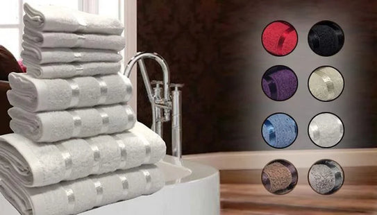 LUXURIOUS EGYPTIAN 8 PIECE TOWEL BALE