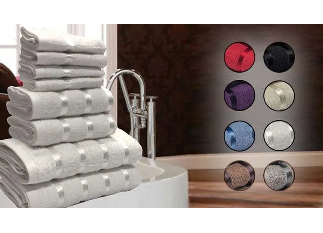 LUXURIOUS EGYPTIAN 8 PIECE TOWEL BALE