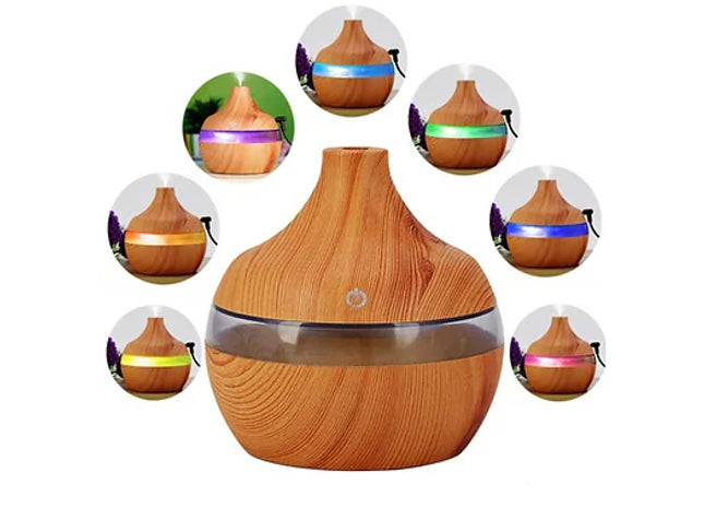 7-Color LED Ultrasonic Air Purifier Aroma
