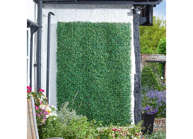 Smart Garden 60 x 40cm Boxwood Leaf Screening Panel Wall Cover Faux Trellis Mat