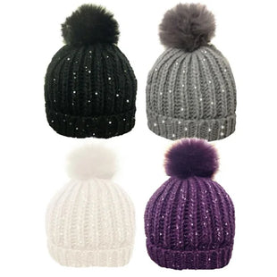 Ladies winter bobble hat
