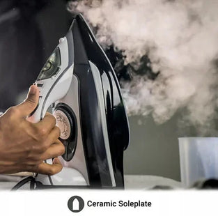 Geepas Steam Iron Ceramic Soleplate