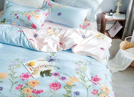 Luxury Paris Botanical Blue Duvet Set