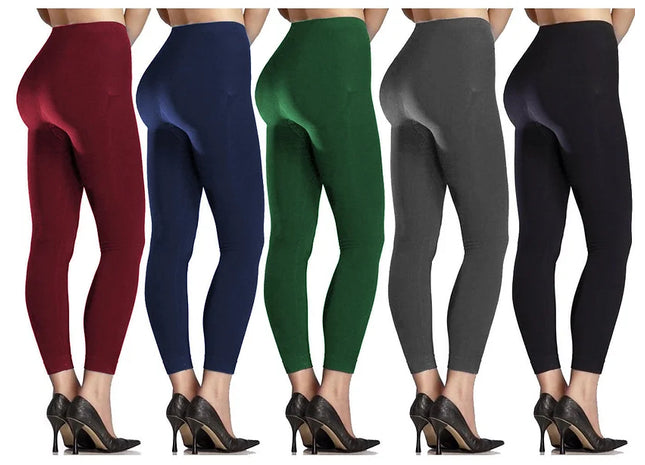 LADIES THICK WINTER LINING THERMAL FLEECE LEGGINGS