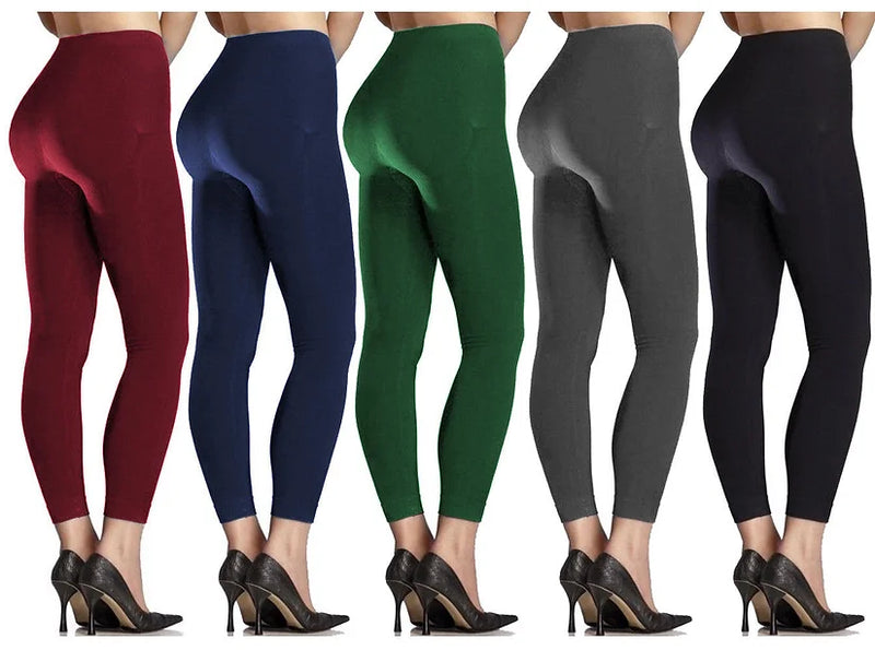 LADIES THICK WINTER LINING THERMAL FLEECE LEGGINGS