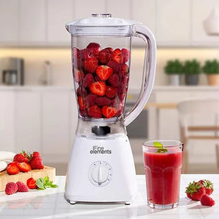 Fine Elements Jug Blender with Coffee Grinder Attachment