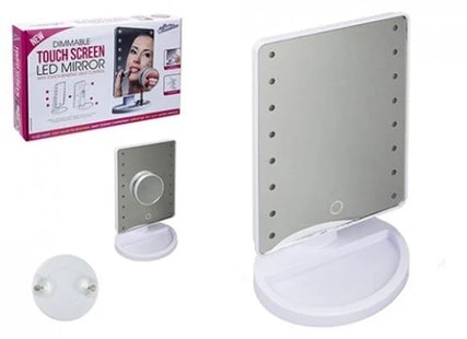 TOUCH SCREEN ILLUMINATED DIMMING LED MAKE  UP MIRROR
