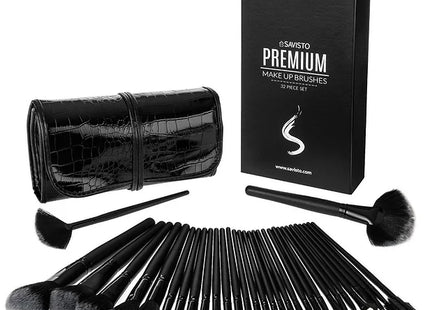Savisto Professional 32 Piece Kabuki Make Up Brush Set