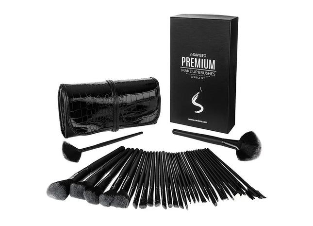 Savisto Professional 32 Piece Kabuki Make Up Brush Set