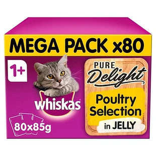 80 x 85g Whiskas Pure Delight 1+