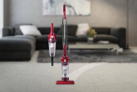 2-in-1 Upright & Handheld Vacuum - Red