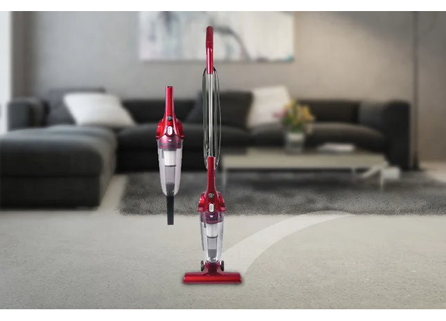 2-in-1 Upright & Handheld Vacuum - Red