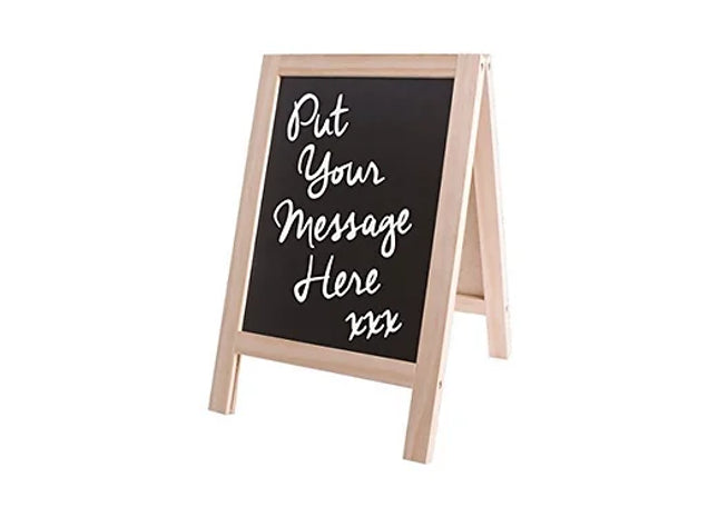 Double Sided Chalkboard Stand