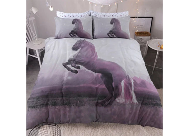 MAGICAL UNICORN 3D REVERSIBLE DUVET SET