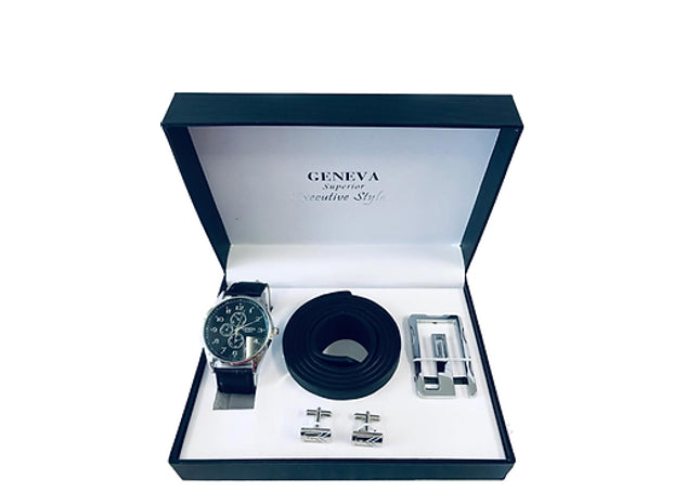 Geneva Superior Executive Style Men's Watch Set