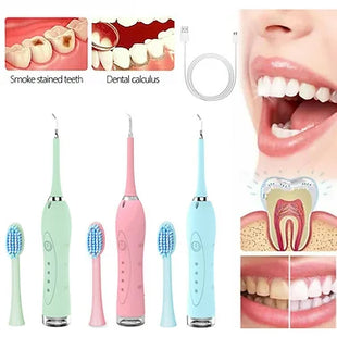 Electric Sonic Dental Scaler With Toothbrush