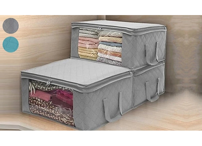 3pc Fabric Foldable Storage Bags
