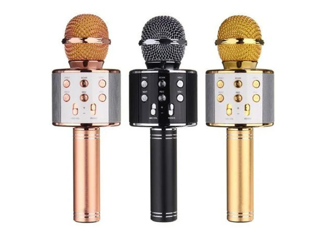Wireless Bluetooth Karaoke Handheld Microphone USB