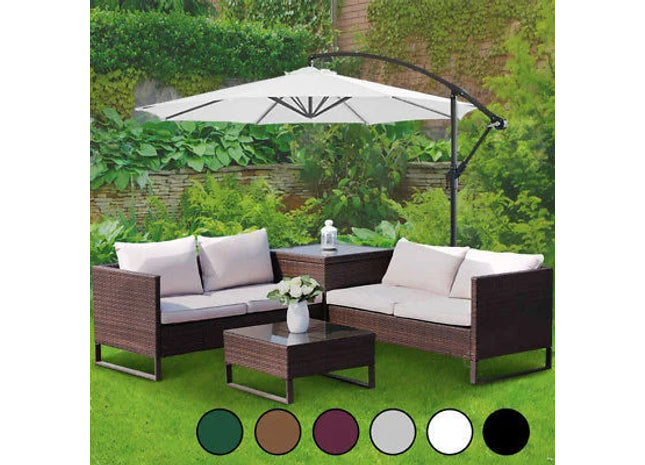 3M Cantilever Banana Parasol - 6 Ribs