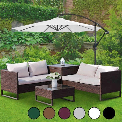 3M Cantilever Banana Parasol - 6 Ribs