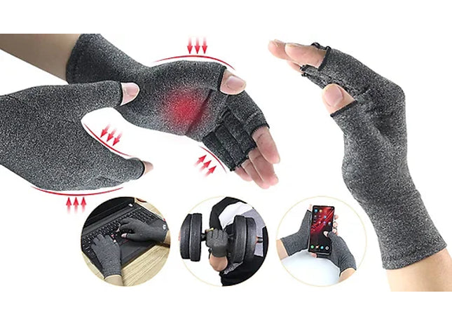Fingerless Compression Gloves