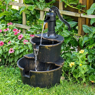 2 Tier Barrel Fountain